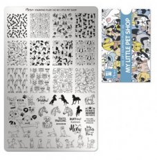 Moyra stamping plate 142 My little pet shop