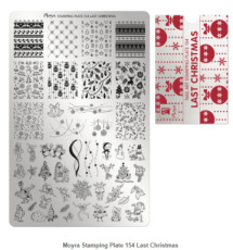 Moyra Stamping Plate 154 Last Christmas