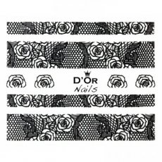 Sticker lace d'or 010s Zwart